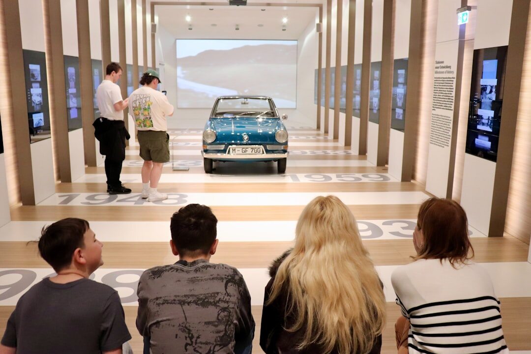 diverse group exploring museum