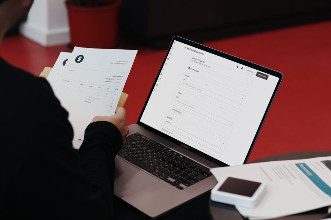 person browsing digital archive